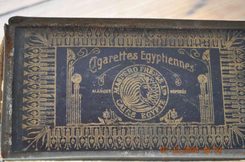 Vintage Maspero Brothers Cairo Cigarette Tin