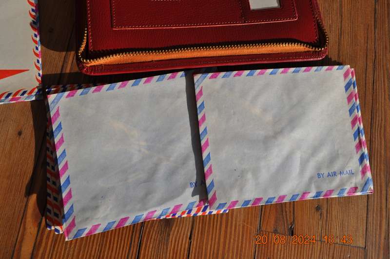 Vintage Stationery Carry Case Includes Old Envelopes