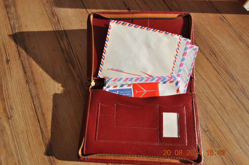 Vintage Stationery Carry Case Includes Old Envelopes