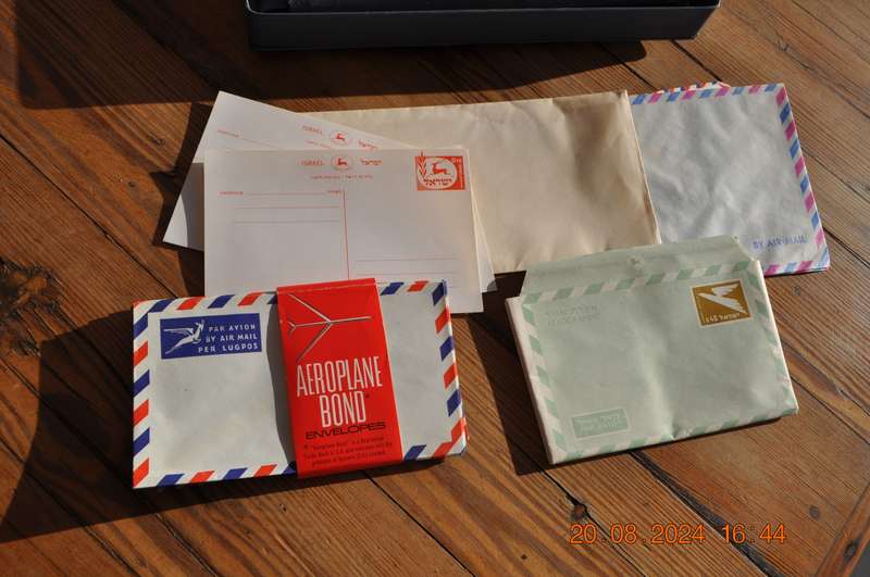 Vintage Stationery Carry Case With Envelopes