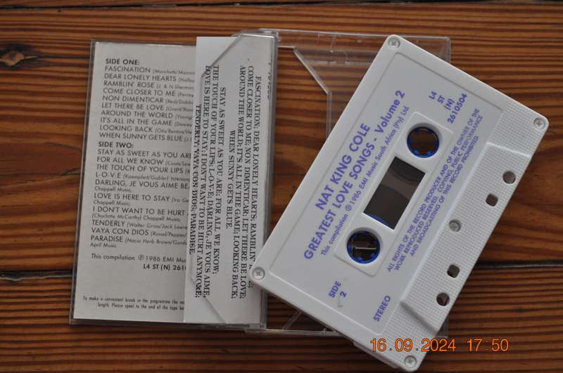 Nat King Cole - Greatest Love Songs : Vol 2 (Cassette)