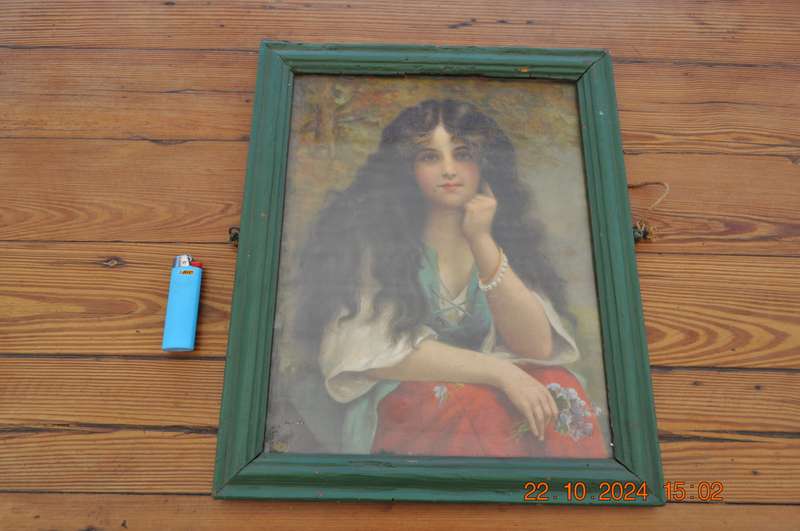 Vintage Romany Gypsy Print Framed