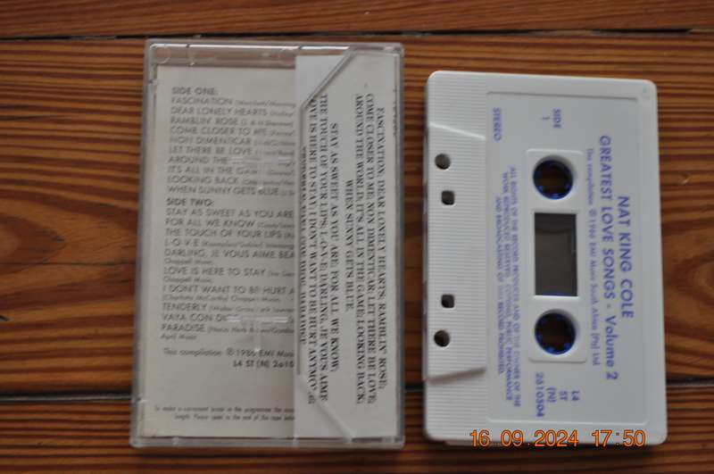 Nat King Cole - Greatest Love Songs : Vol 2 (Cassette)
