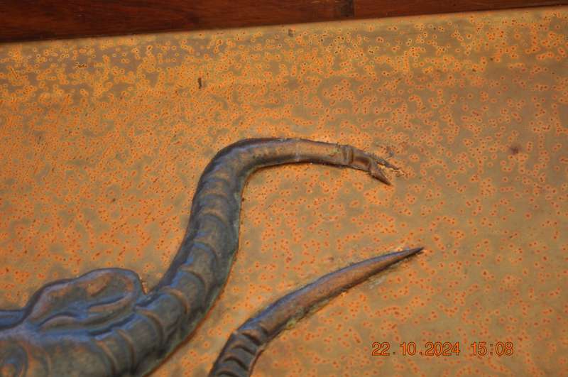 Vintage Copper Impala Plaque