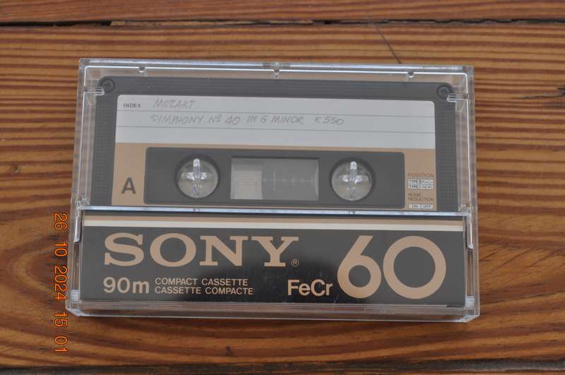 Old School Sony FeCr 60 Type III Cassette