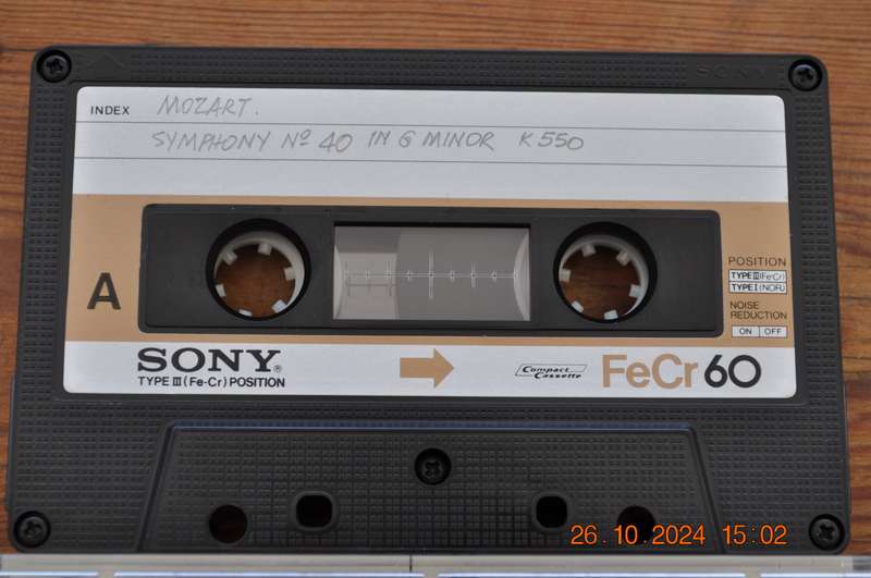Old School Sony FeCr 60 Type III Cassette