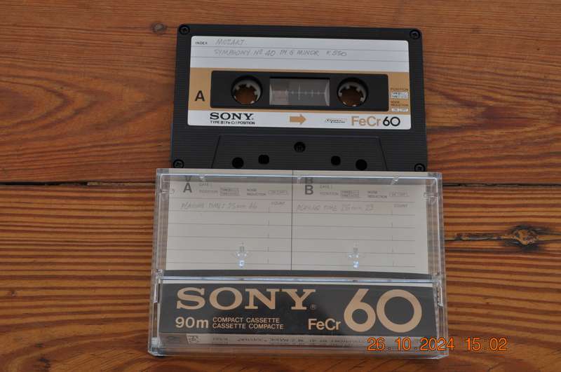 Old School Sony FeCr 60 Type III Cassette