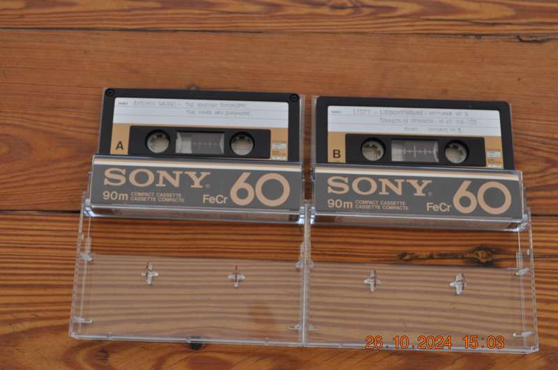 Old School Sony FeCr 90 Type III Cassettes