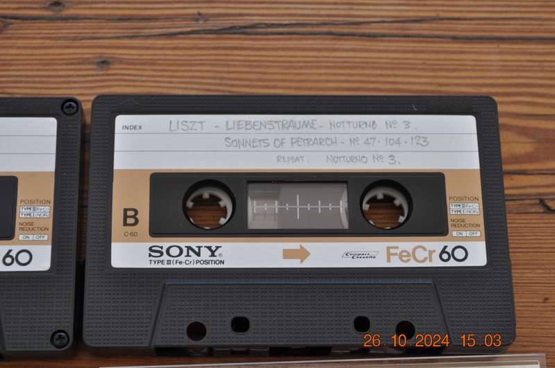 Old School Sony FeCr 90 Type III Cassettes