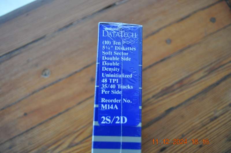Vintage Wabash Datatech Floppy Discs (5.25) New Sealed In Box