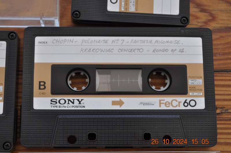 Old School Sony FeCr 90 Type III X 3 Cassettes
