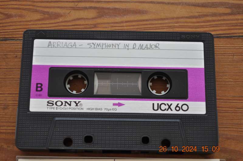 Old School Sony UCX 60 Type II Cassette