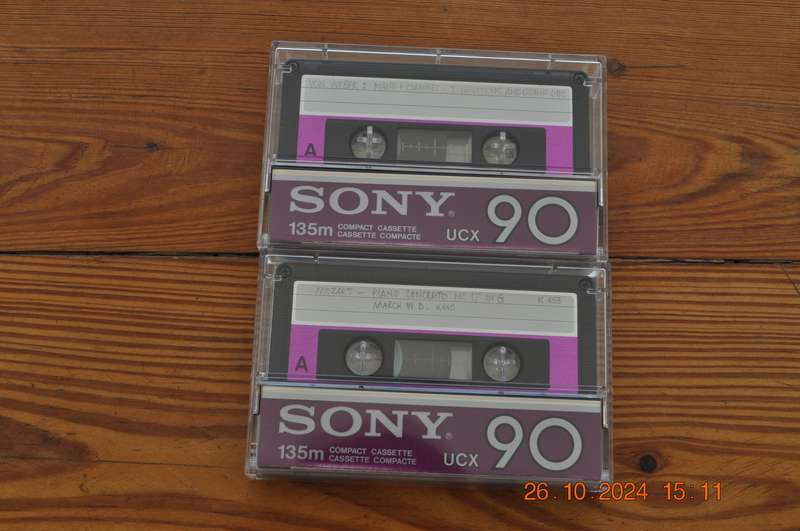 Old School Sony UCX 90 Type II Cassettes
