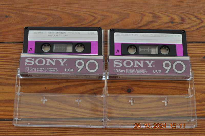 Old School Sony UCX 90 Type II Cassettes