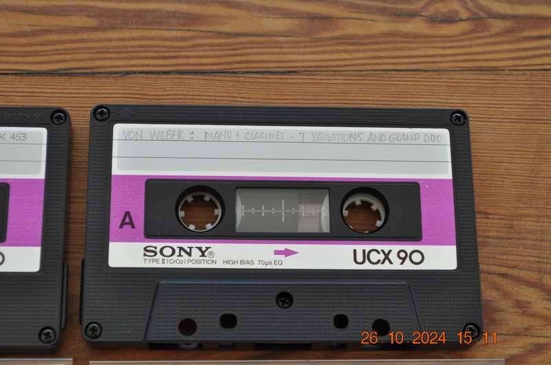 Old School Sony UCX 90 Type II Cassettes