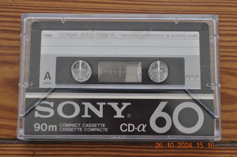 Old School Sony CD-a 60 Type II Cassette