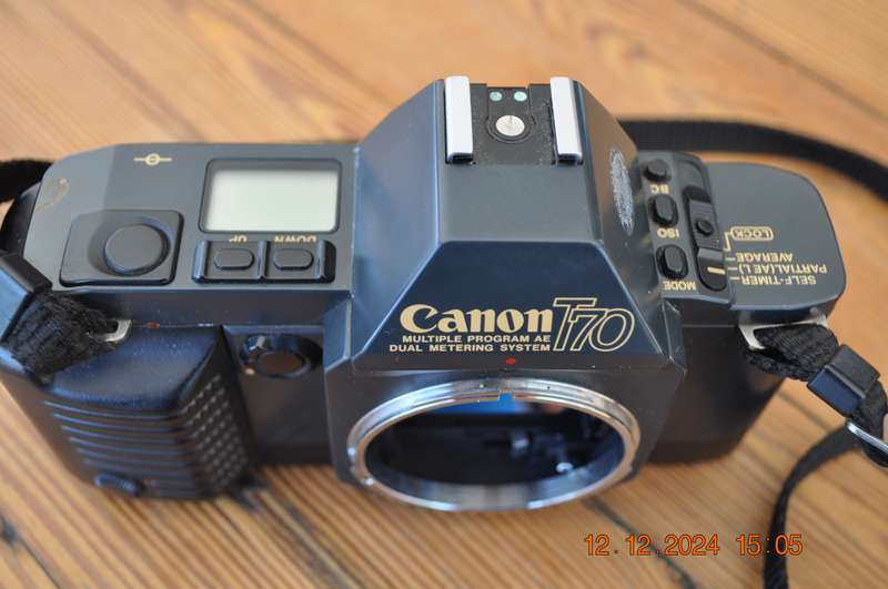 Vintage Canon T70 SLR 35mm Film Camera (body only)