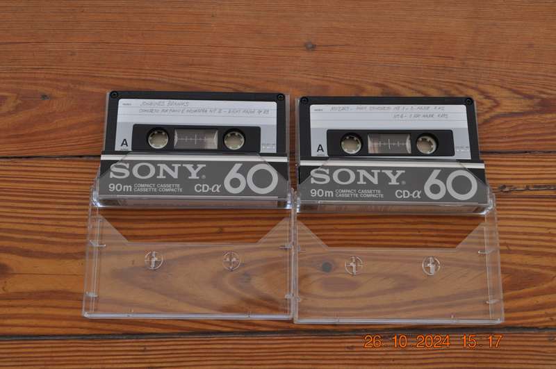 Old School Sony CD-a 60 Type II Cassettes
