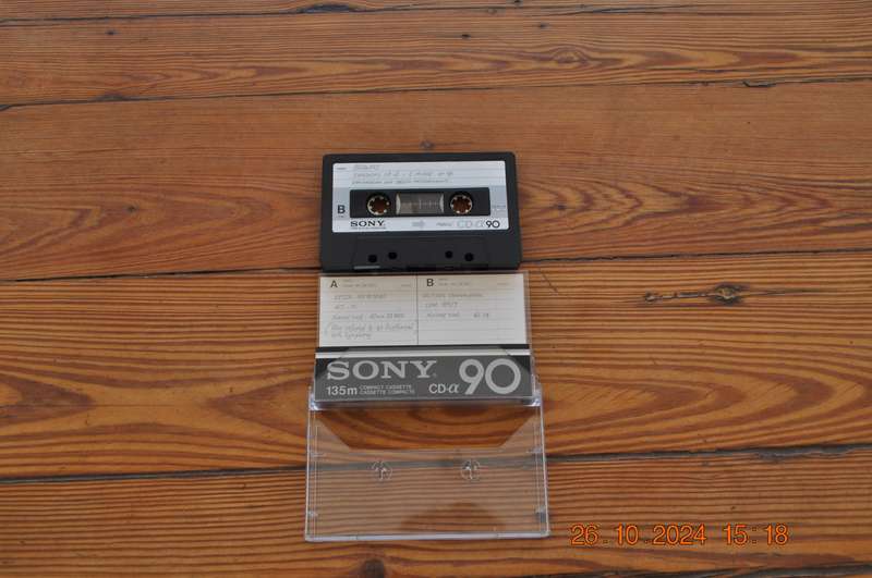 Old School Sony CD-a 90 Type II Cassette