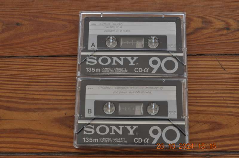 Old School Sony CD-a 90 Type II Cassettes
