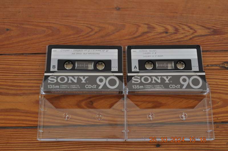 Old School Sony CD-a 90 Type II Cassettes