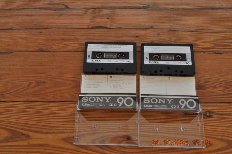 Old School Sony CD-a 90 Type II Cassettes