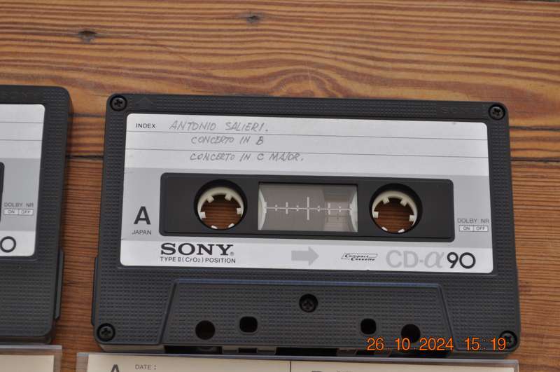 Old School Sony CD-a 90 Type II Cassettes