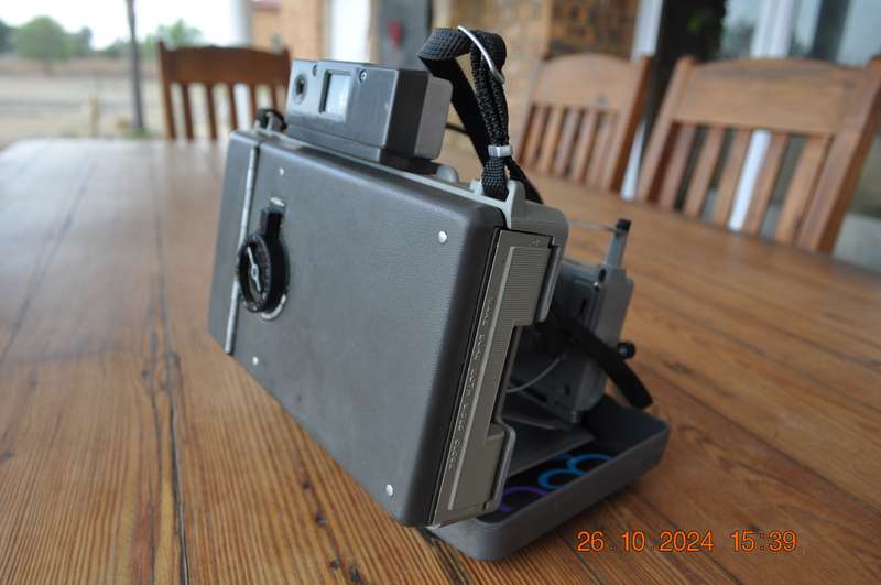 Vintage Polaroid 340 Land Camera In Leather Case