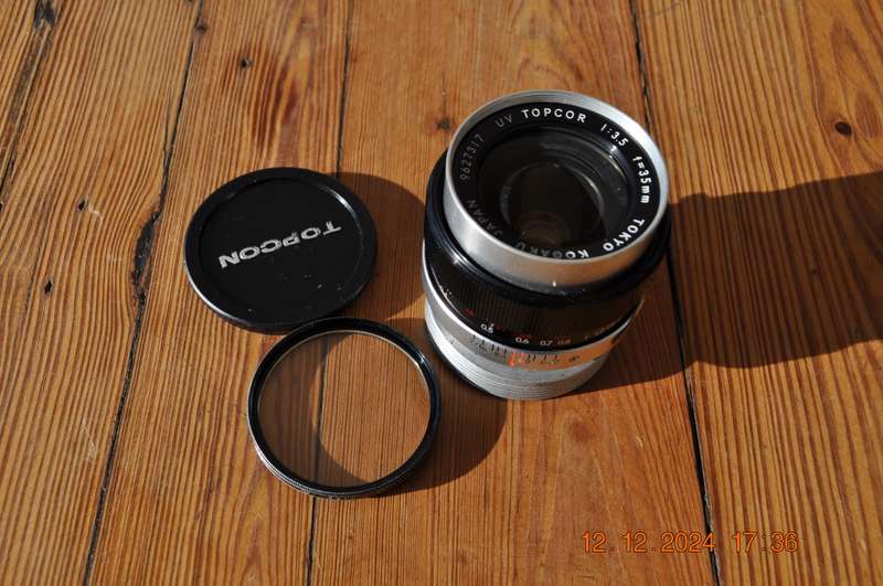 Topcon UV 35mm 1:3.5 Topcor Tokyo KogaKu Japan Camera Lens