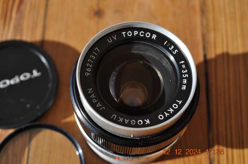 Topcon UV 35mm 1:3.5 Topcor Tokyo KogaKu Japan Camera Lens