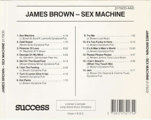 James Brown - Live - Sex Machine (CD)