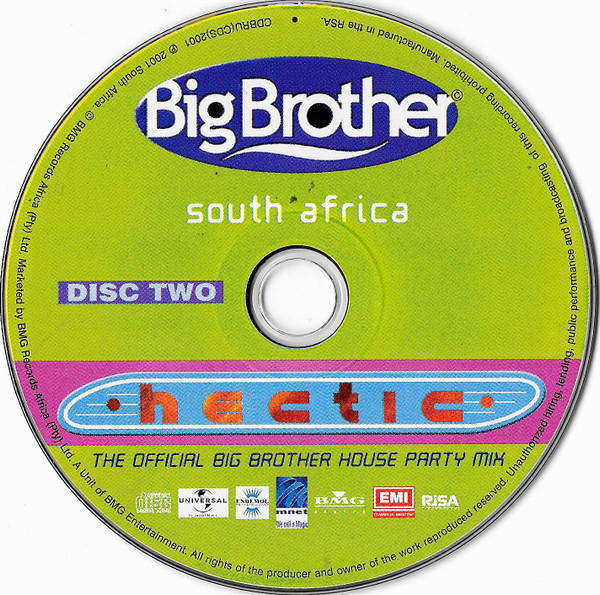 Various - Hectic (Big Brother South Africa-The Official Big Brother House Party Mix) CD Double