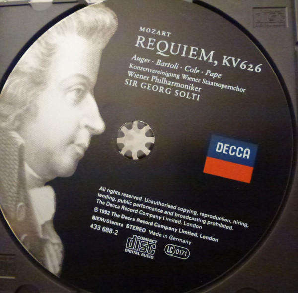 Mozart Requiem K626V Wiener Philharmoniker (CD)