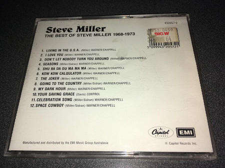 Steve Miller Band - The Best Of Steve Miller 1968-1973 (CD)