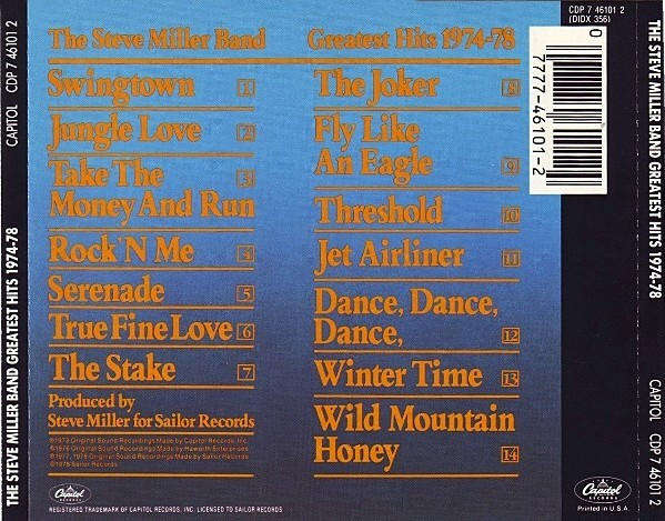 The Steve Miller Band - Greatest Hits 1974-78 (CD)
