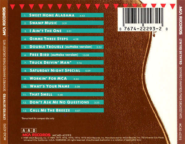 Lynyrd Skynyrd - Skynyrd's Innyrds: Their Greatest Hits (CD)