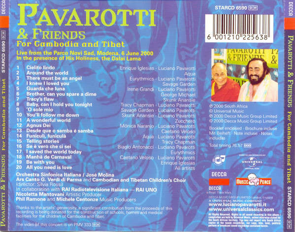 Pavarotti & Friends - Pavarotti & Friends For Cambodia And Tibet (CD)