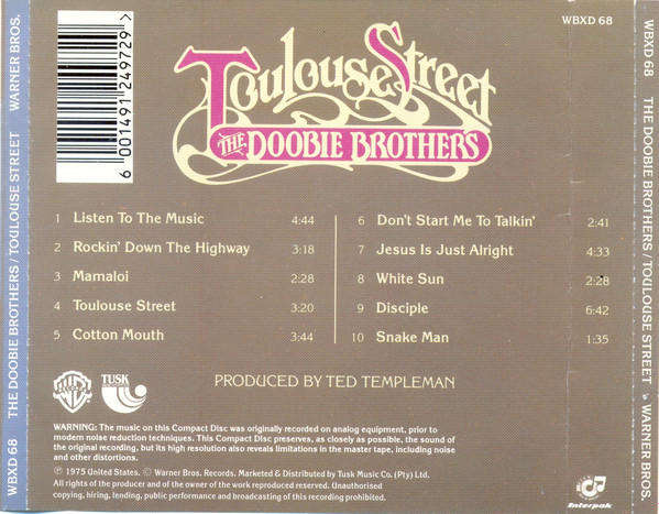 The Doobie Brothers - Toulouse Street (CD)