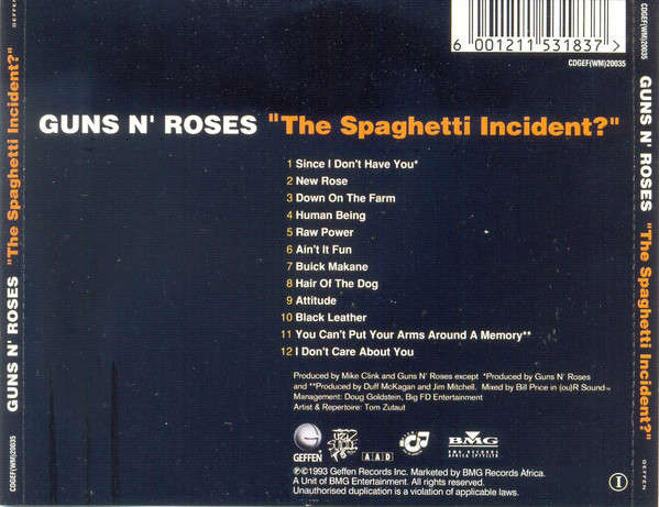 Guns N' Roses - "The Spaghetti Incident?" (CD)