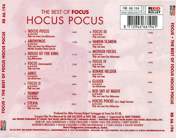 Focus - The Best Of Focus Hocus Pocus (CD)