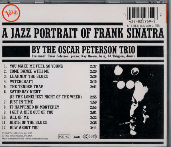 The Oscar Peterson Trio - A Jazz Portrait Of Frank Sinatra (CD)