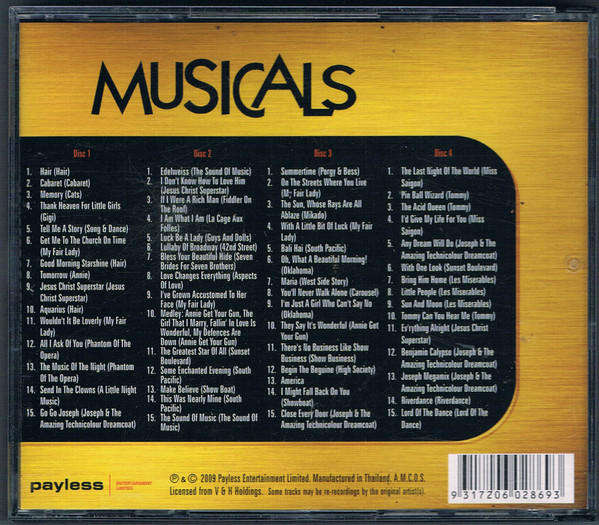 Various Artist - Musicals (CD 4 disc)
