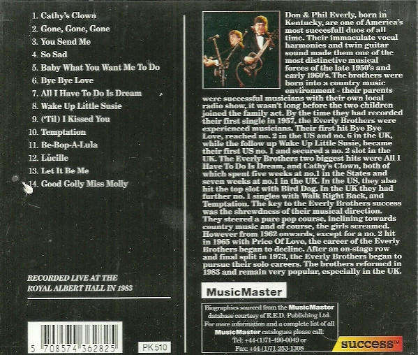 The Everly Brothers -  Reunion Concert Vol. 2 (CD)