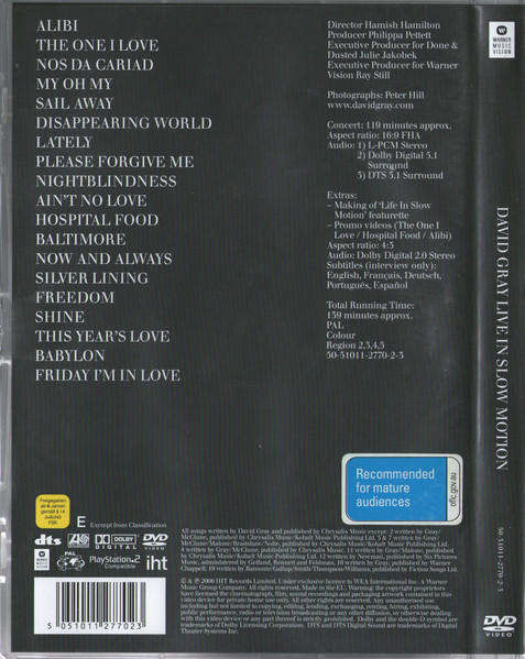 David Gray - Live In Slow Motion (DVD)
