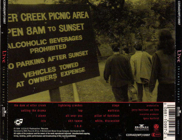 Live - Throwing Copper (CD)