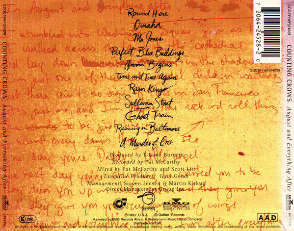 Counting Crows - August And Everything After (CD)