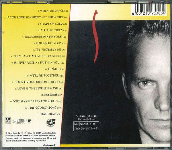 Sting - Fields Of Gold (The Best Of Sting 1984 - 1994) (CD)