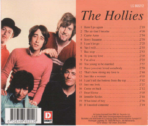 The Hollies - 20 Great Love Songs (CD)