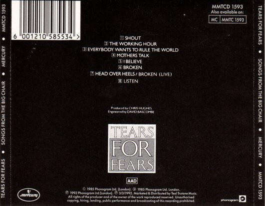 Tears For Fears - Songs From The Big Chair (CD)