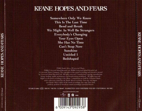 Keane - Hopes And Fears (CD)